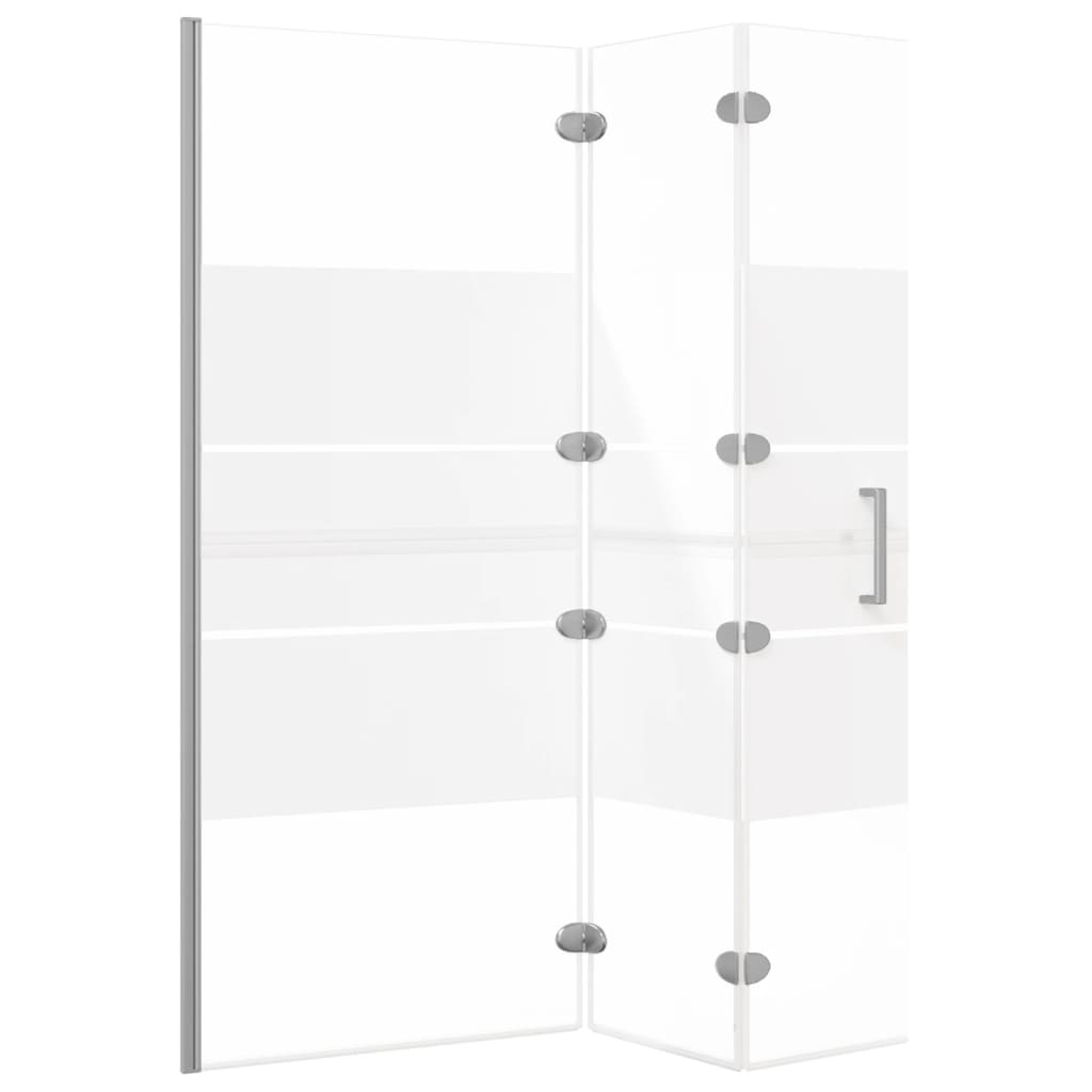 Sklopiva pregrada za tuš ESG 120 x 140 cm bijela