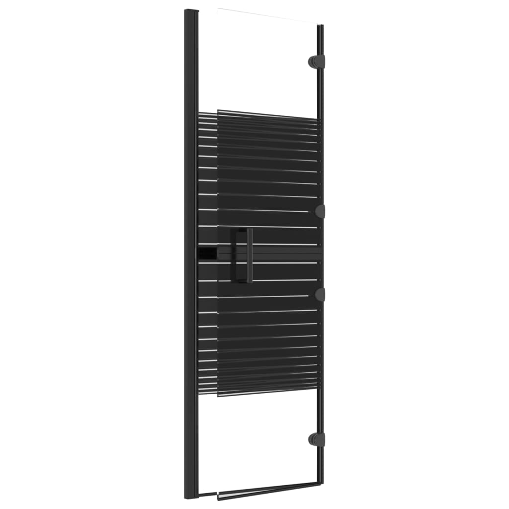 Sklopiva pregrada za tuš ESG 80 x 140 cm crna