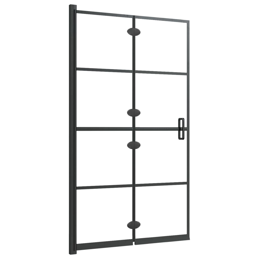 Sklopiva pregrada za tuš ESG 80 x 140 cm crna
