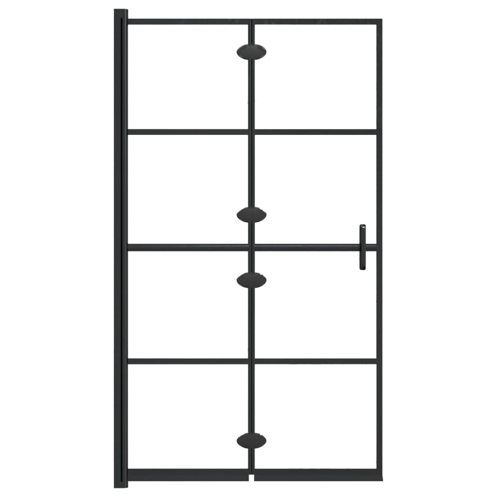 Sklopiva pregrada za tuš ESG 80 x 140 cm crna