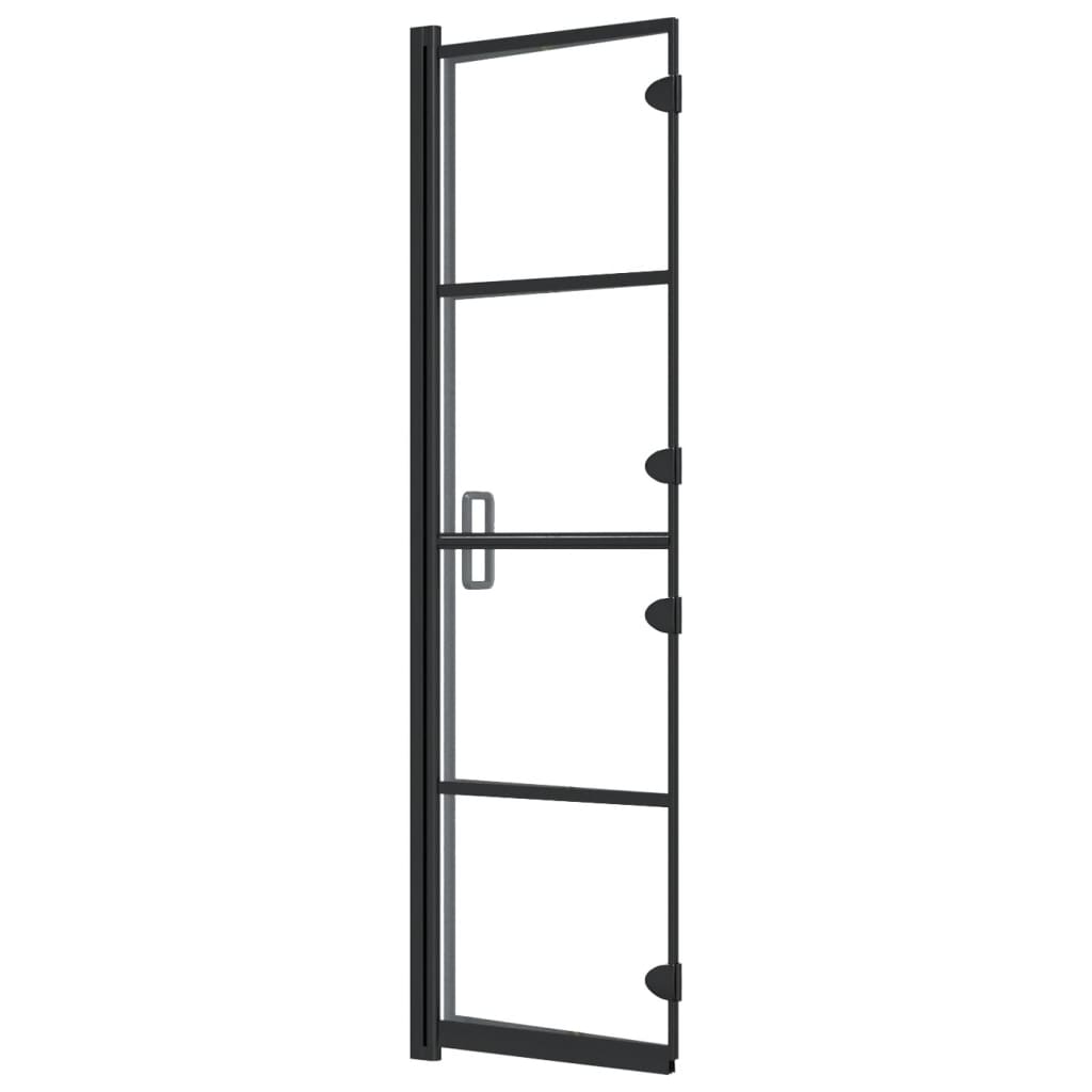 Sklopiva pregrada za tuš ESG 80 x 140 cm crna