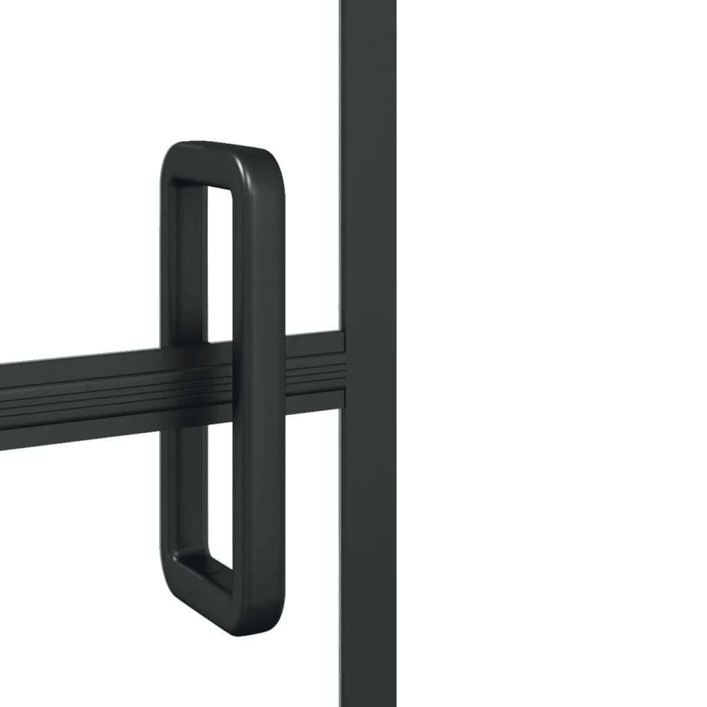 Sklopiva pregrada za tuš ESG 100 x 140 cm crna