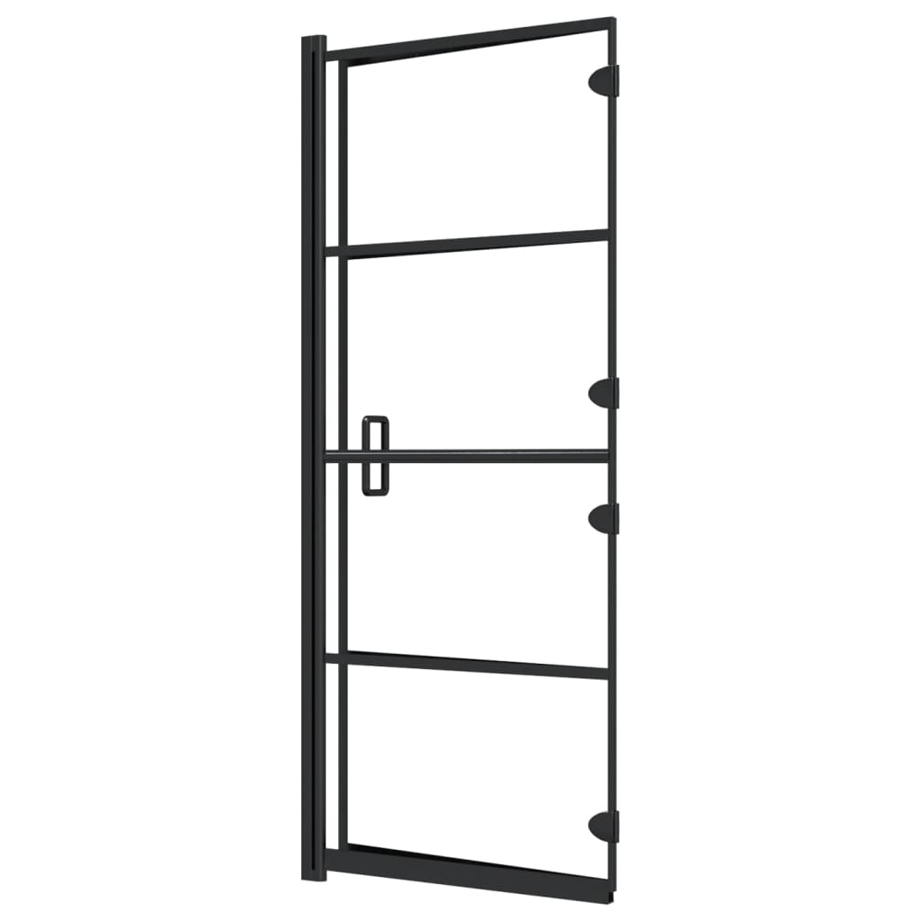 Sklopiva pregrada za tuš ESG 120 x 140 cm crna