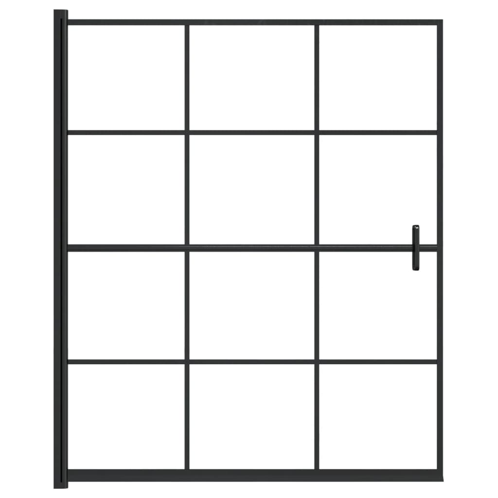 Pregrada za tuš ESG 116 x 140 cm crna