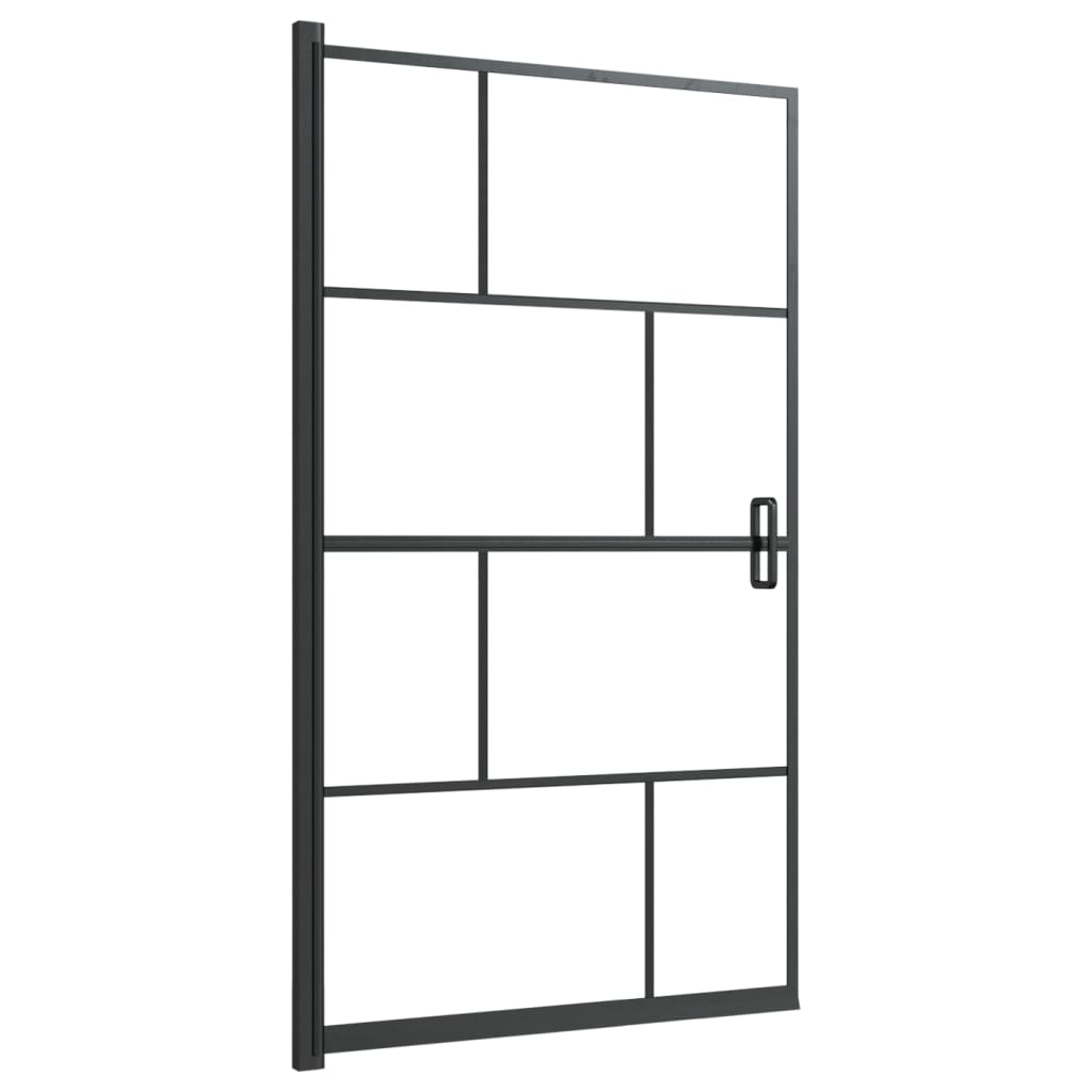 Pregrada za tuš ESG 80 x 140 cm crna