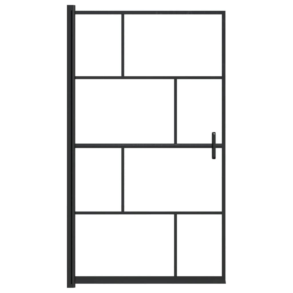 Pregrada za tuš ESG 80 x 140 cm crna