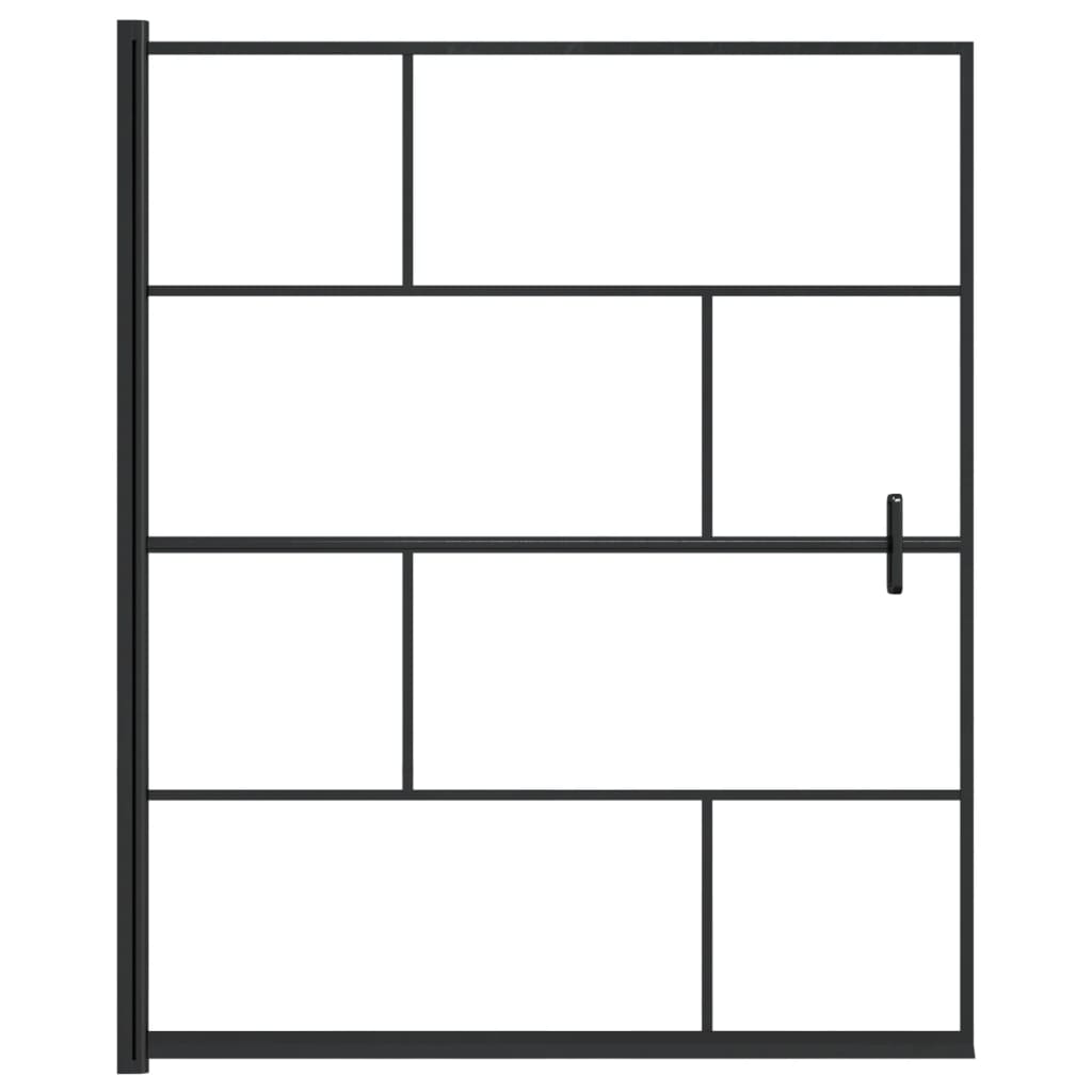 Pregrada za tuš ESG 116 x 140 cm crna