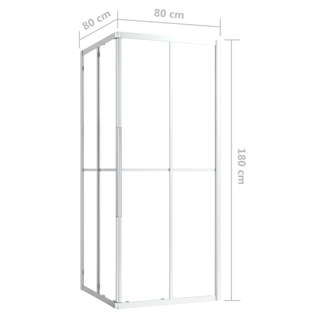 Tuš-kabina ESG 80 x 80 x 180 cm