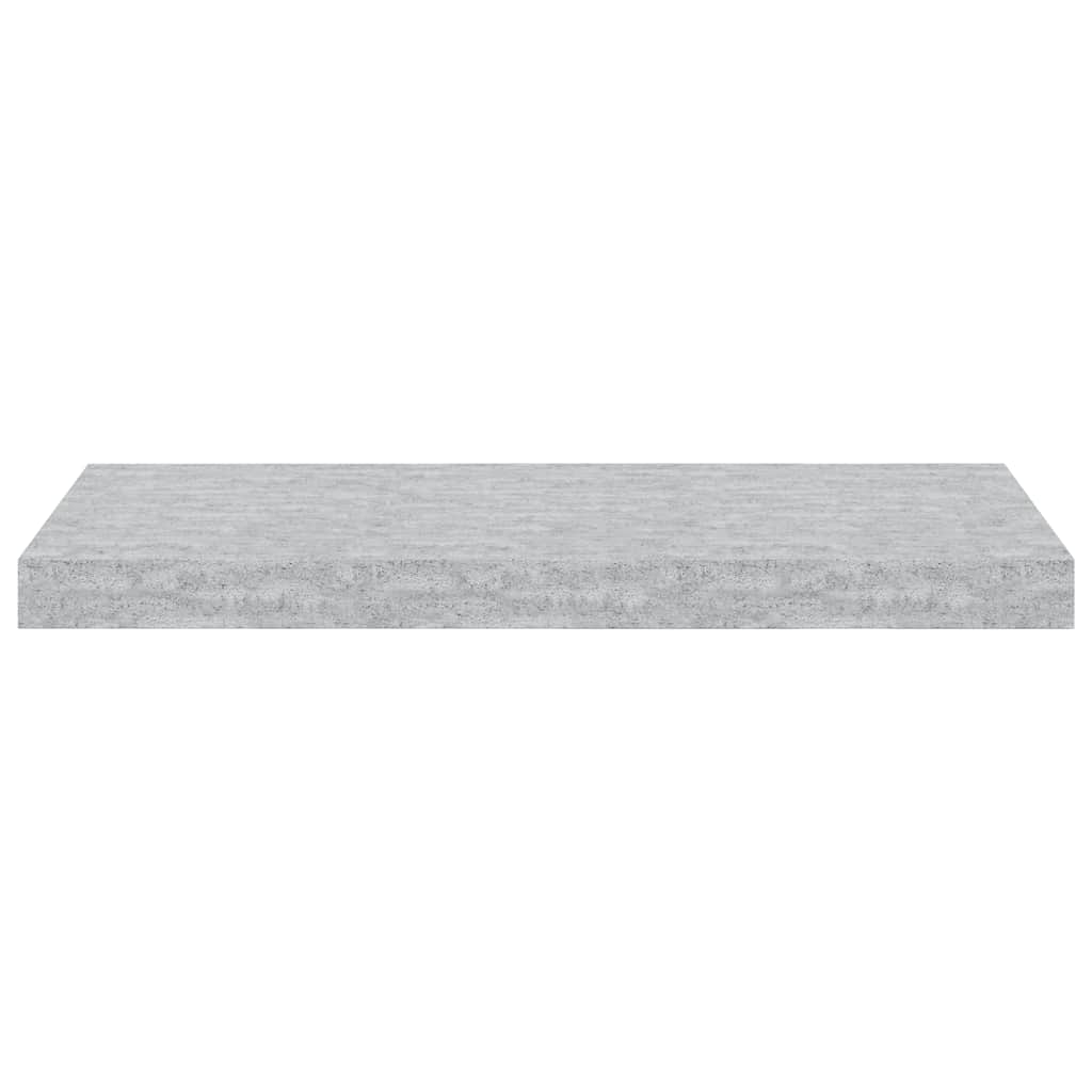 Plutajuće zidne police 4 kom boja betona 60 x 23,5 x 3,8 cm MDF