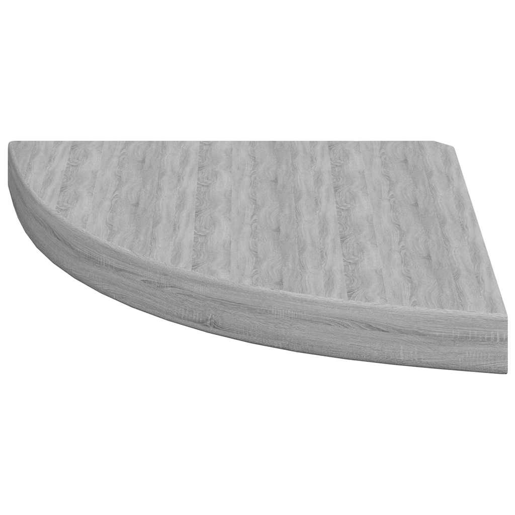 Kutne zidne police 2 kom siva boja betona 35 x 35 x 3,8 cm MDF