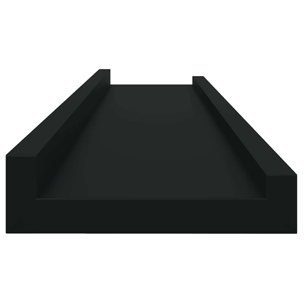 Zidne police 4 kom crne 80 x 9 x 3 cm
