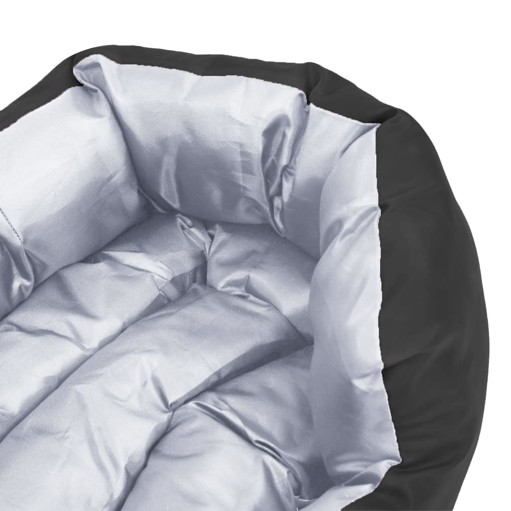 Dvostrani perivi jastuk za pse sivo-crni 65 x 50 x 20 cm