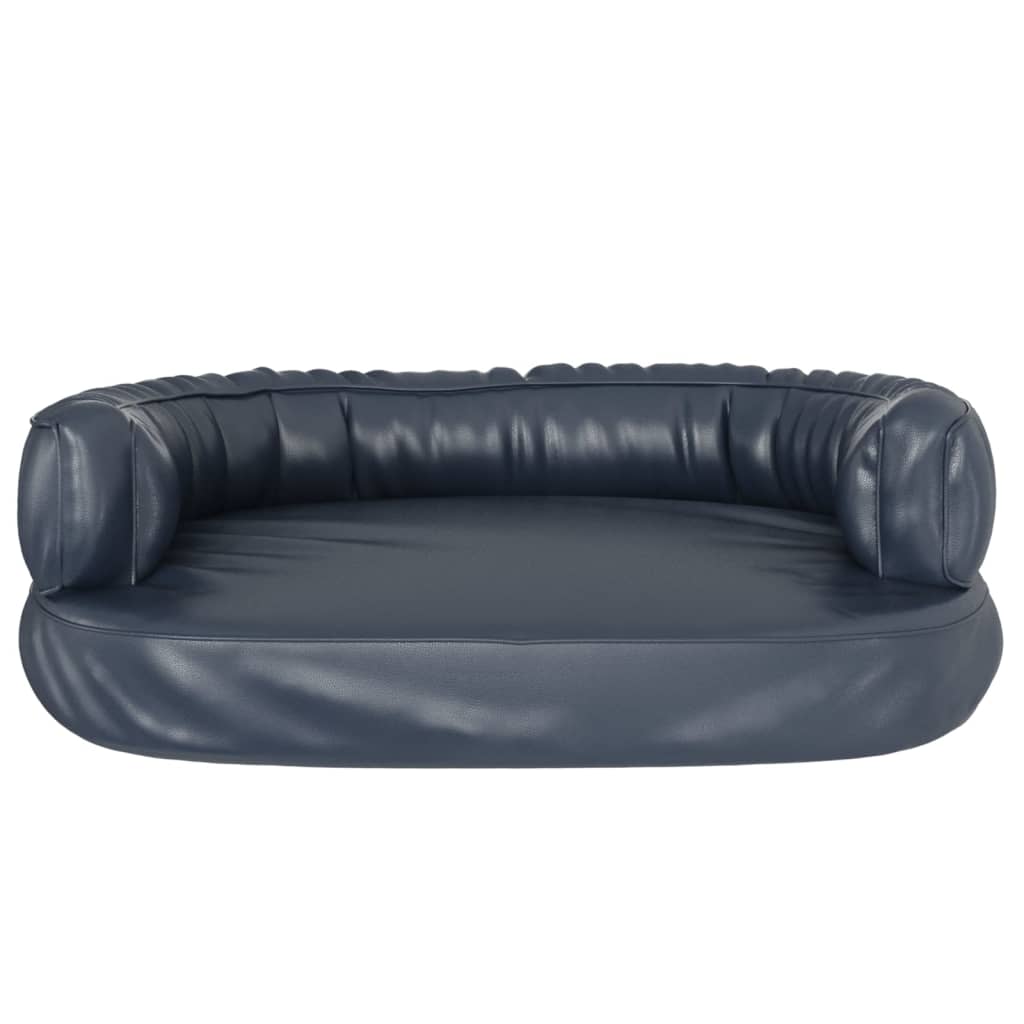 Ergonomski pjenasti krevet za pse modri 60 x 42 cm umjetna koža