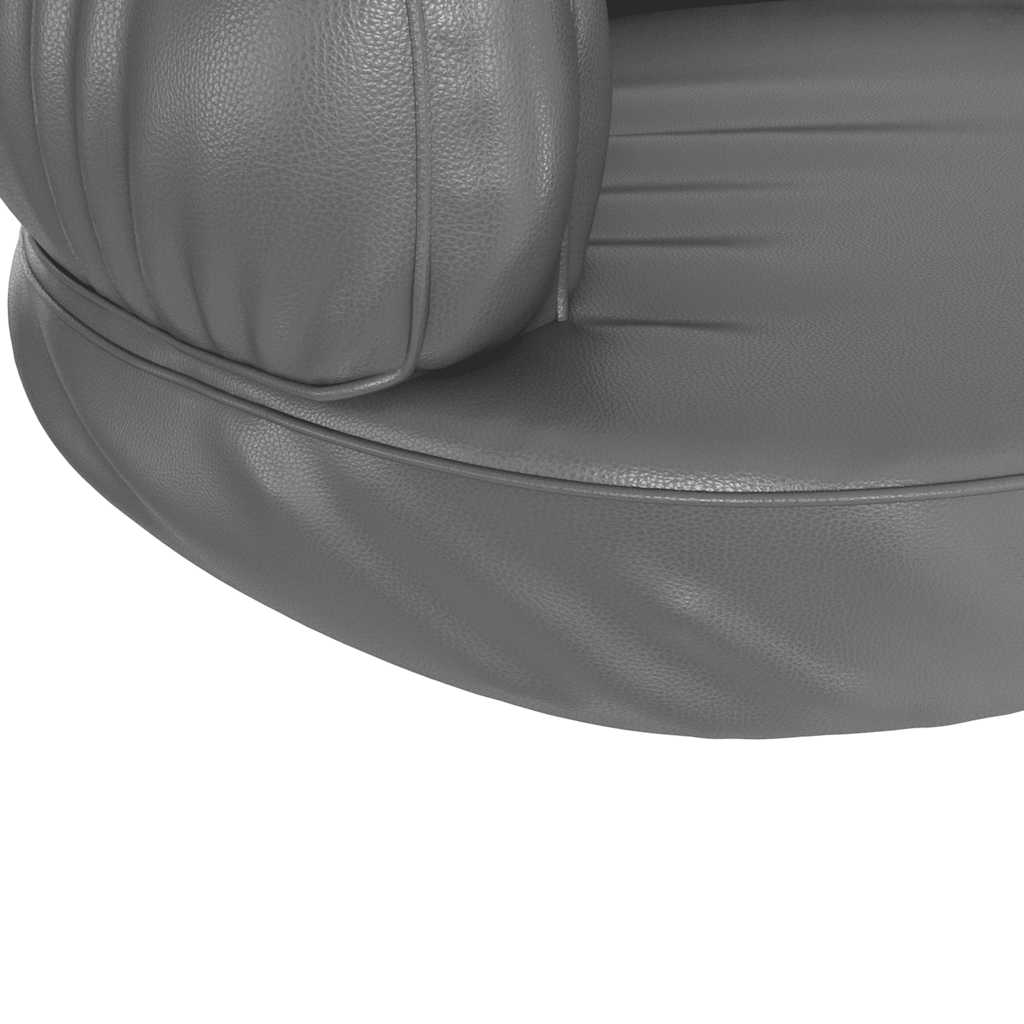 Ergonomski pjenasti krevet za pse sivi 75 x 53 cm umjetna koža