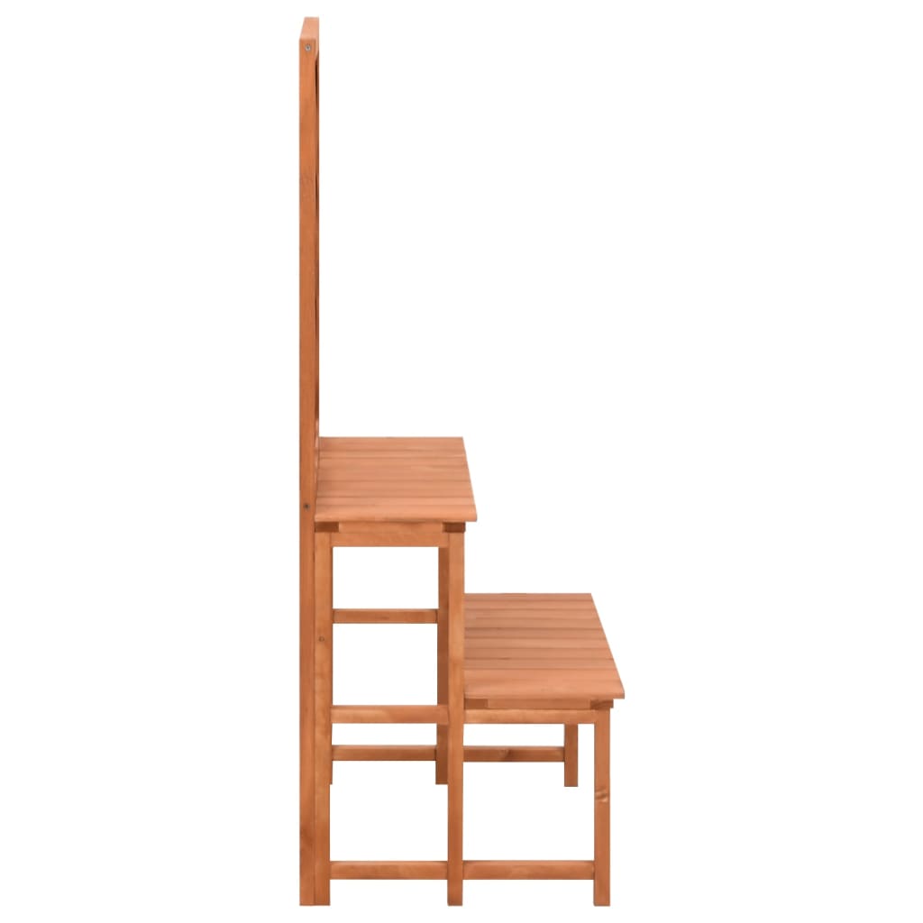 Stalak za biljke s rešetkom 70 x 42 x 115 cm masivna jelovina