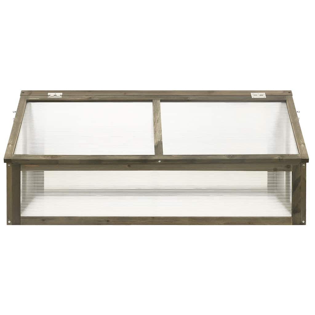 Staklenik sivi 114 x 80 x 50 cm od jelovine