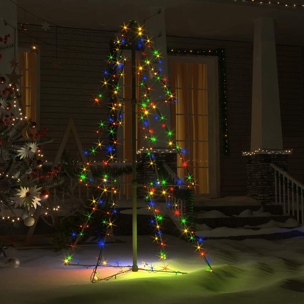 Stožasto božićno drvce unutarnje i vanjsko 160 LED 78 x 120 cm