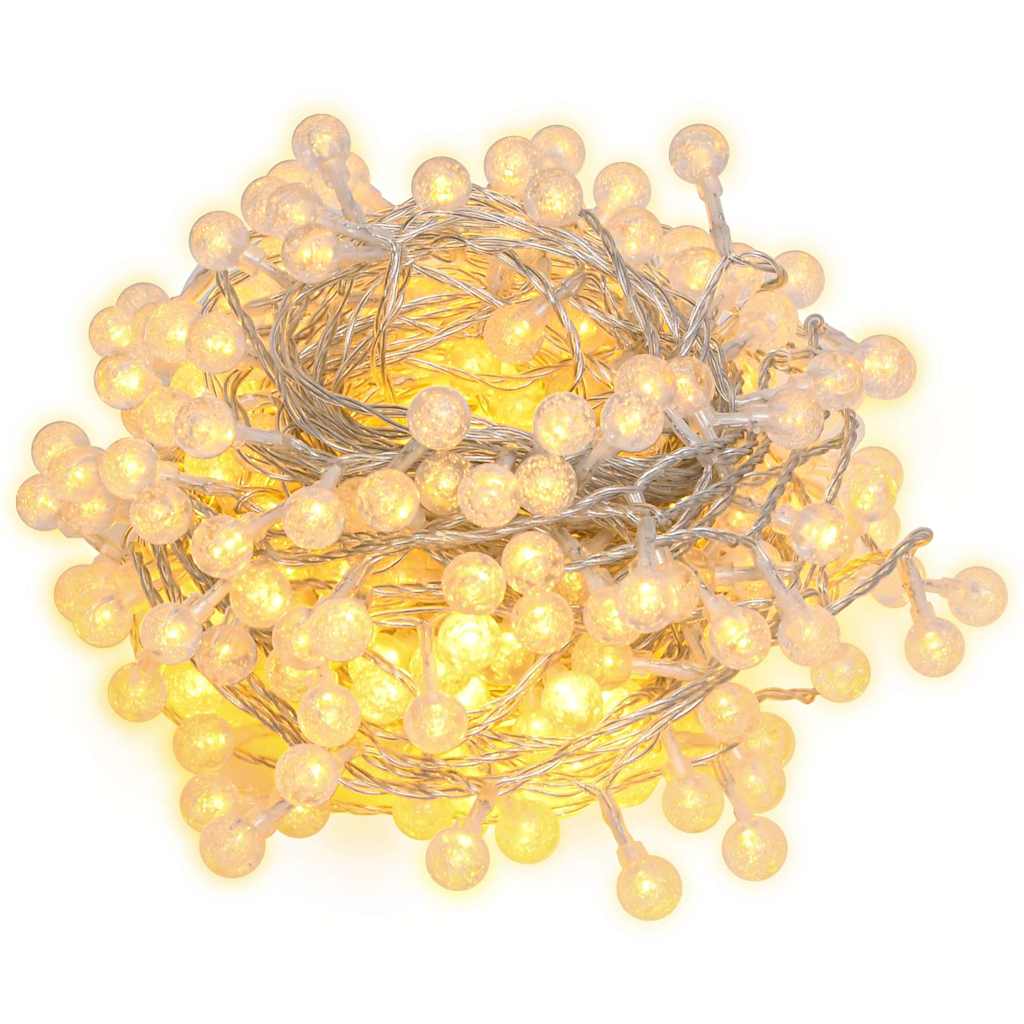 Vilinski rasvjetni lanac 20 m 200 LED topli bijeli 8 funkcija