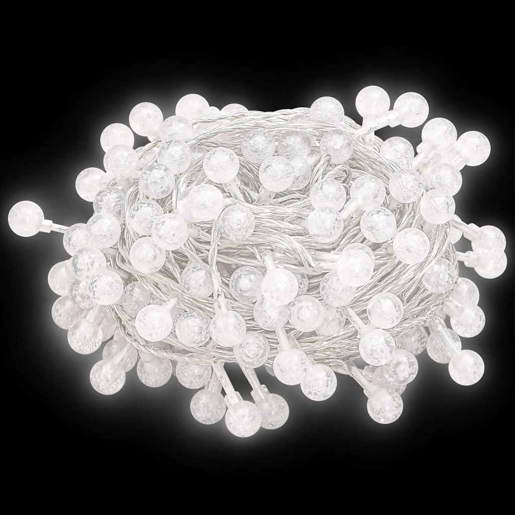 Vilinski rasvjetni lanac 20 m 200 LED hladni bijeli 8 funkcija