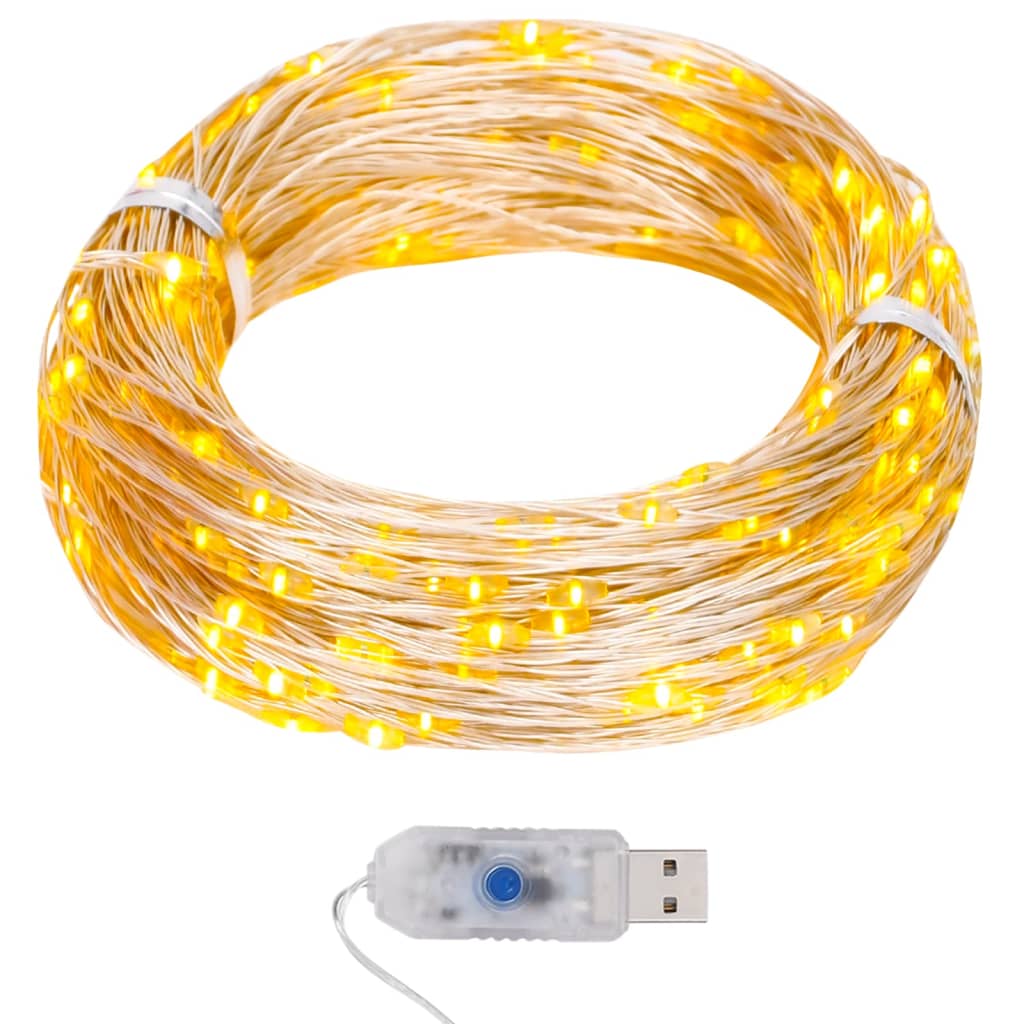 LED mikro rasvjetni lanac 40 m 400 LED topli bijeli 8 funkcija
