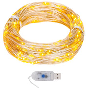 LED mikro rasvjetni lanac 40 m 400 LED topli bijeli 8 funkcija