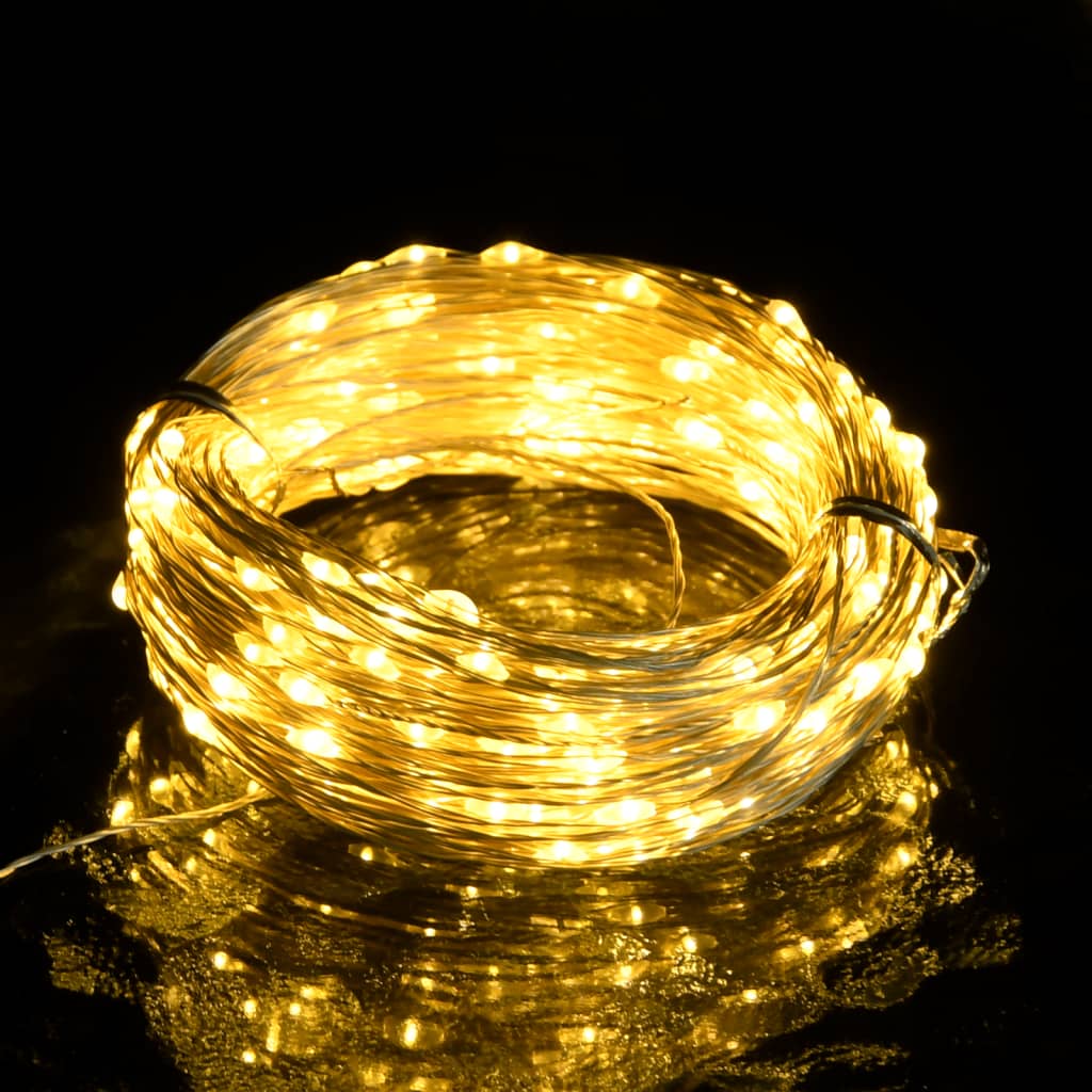 LED mikro rasvjetni lanac 40 m 400 LED topli bijeli 8 funkcija
