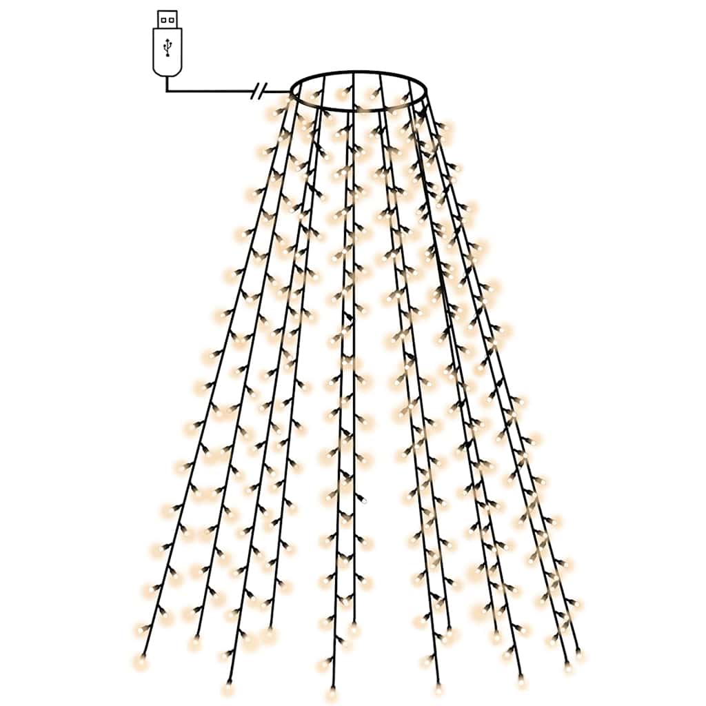 Mrežasta svjetla za božićno drvce 150 LED hladna bijela 150 cm
