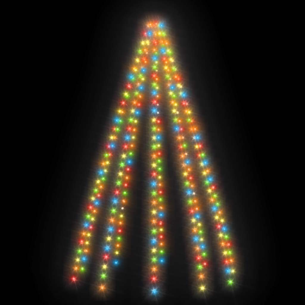 Mrežasta svjetla za božićno drvce 250 LED žarulja šarena 250 cm