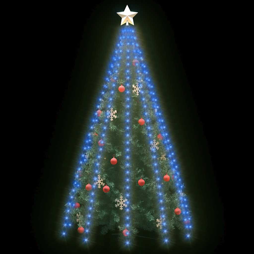 Mrežasta svjetla za božićno drvce 300 LED žarulja plava 300 cm