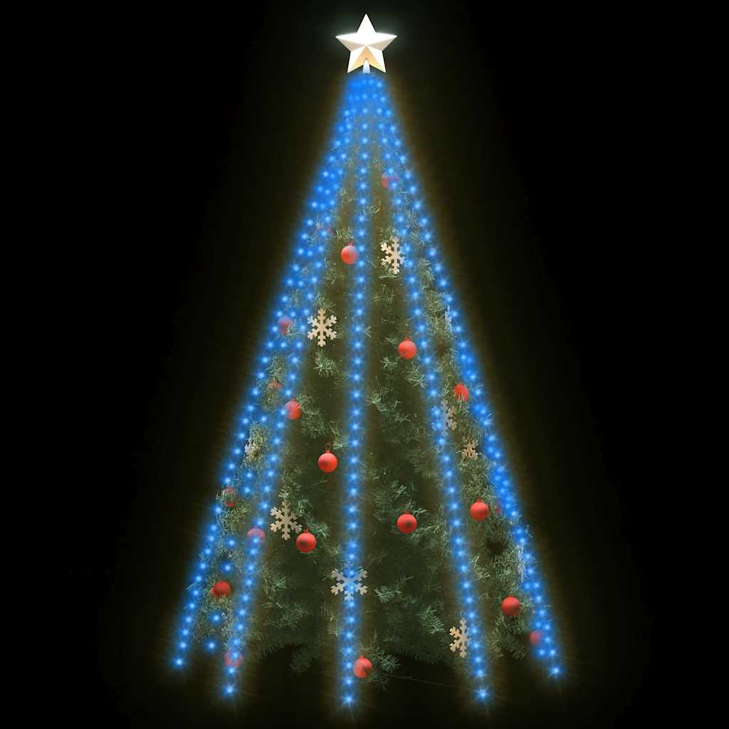 Mrežasta svjetla za božićno drvce 400 LED žarulja plava 400 cm