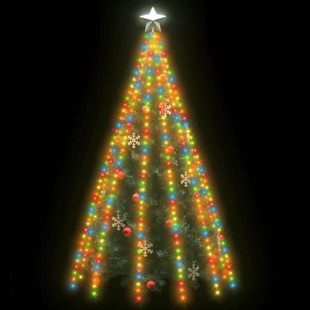 Svjetla za drvce 500 LED šarena 500 cm unutarnja-vanjska