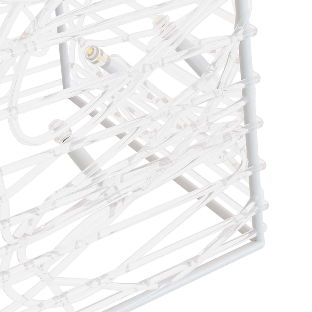 Set akrilnih ukrasnih LED stožaca plavi 60/90/120 cm