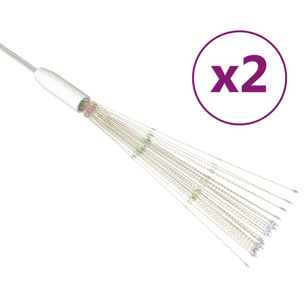 Božićna svjetla izgled vatrometa 2 kom raznobojna 20 cm 280 LED