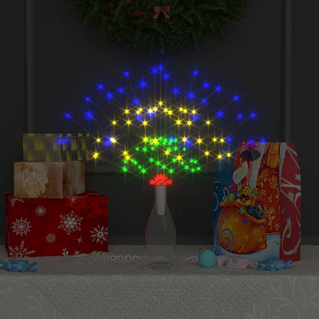 Božićna svjetla izgled vatrometa 2 kom raznobojna 20 cm 280 LED