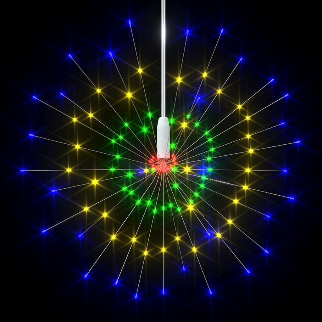 Božićna svjetla izgled vatrometa 2 kom raznobojna 20 cm 280 LED