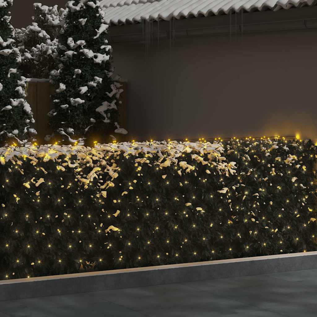 Božićna svjetlosna mreža topla bijela 3 x 2 m 204 LED
