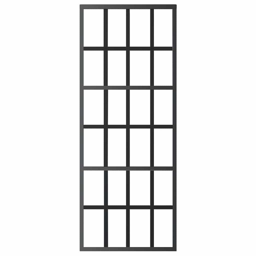 Klizna vrata od stakla ESG i aluminija 76 x 205 cm crna