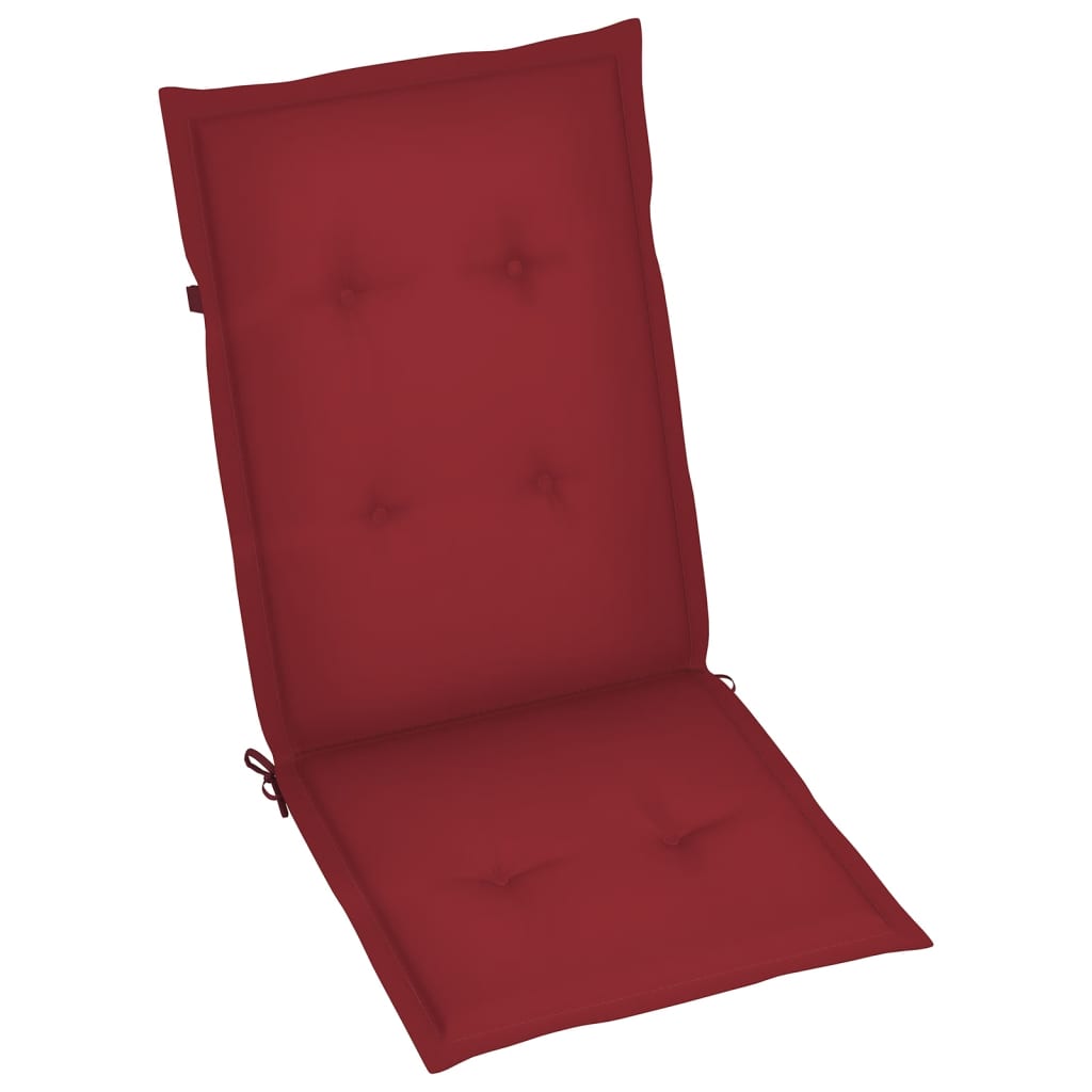 Nagibne vrtne stolice s jastucima 8 kom sive od bagremovog drva