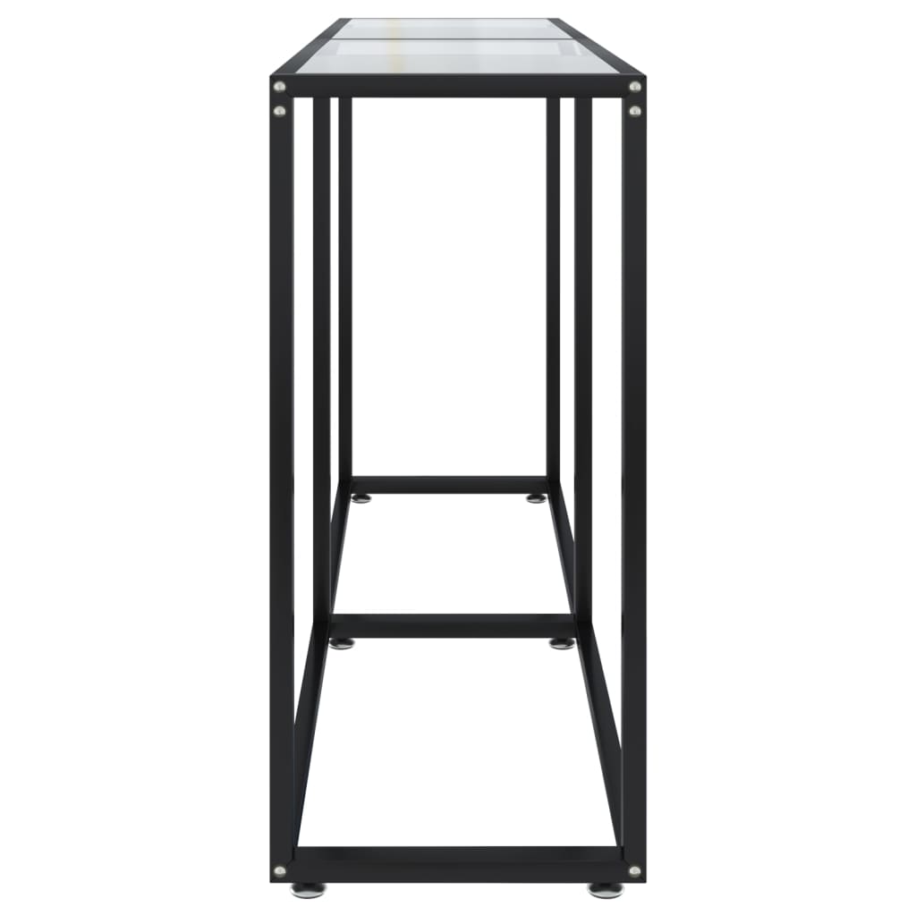 Konzolni stol prozirni 140 x 35 x 75,5 cm od kaljenog stakla