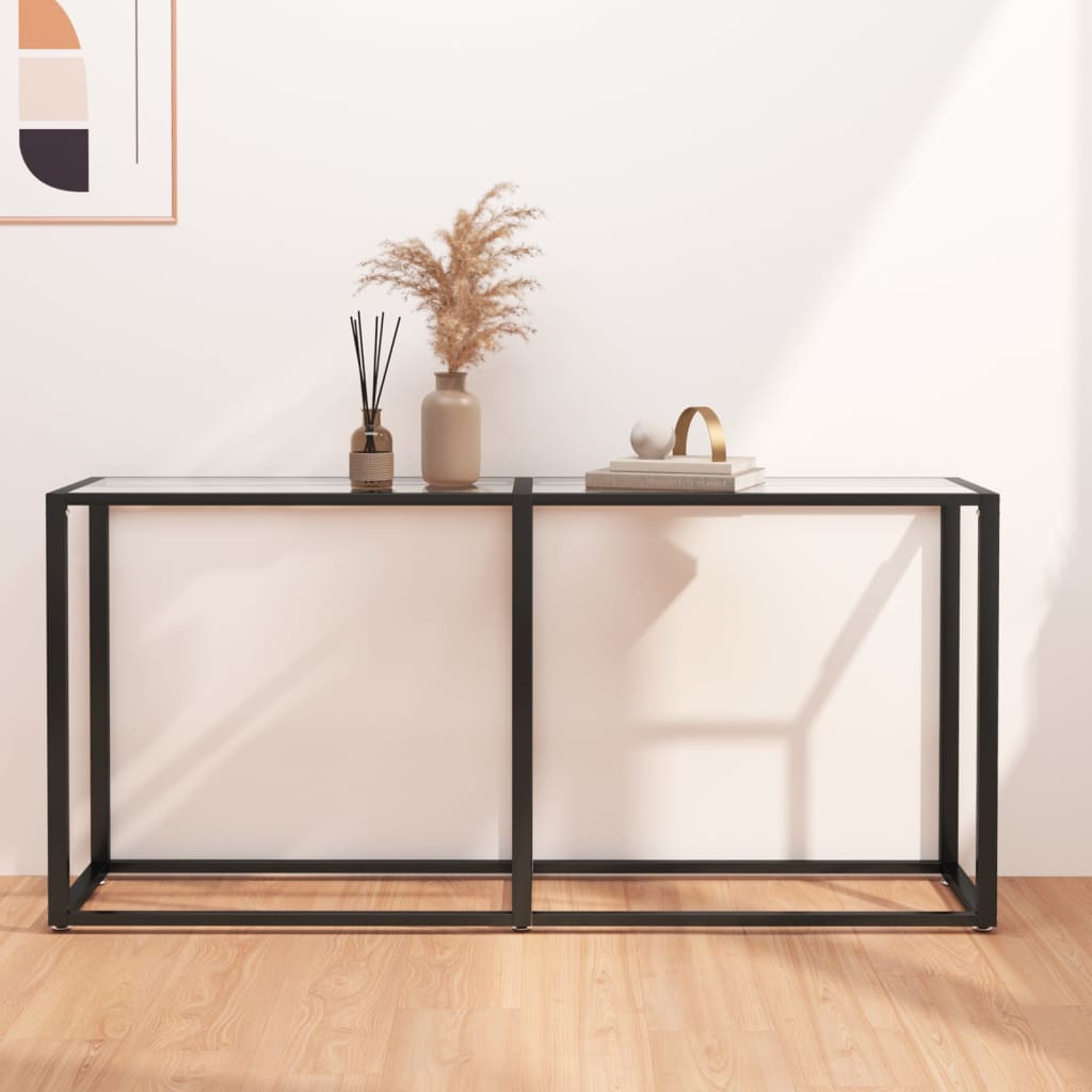 Konzolni stol prozirni 160 x 35 x 75,5 cm od kaljenog stakla