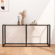 Konzolni stol prozirni 160 x 35 x 75,5 cm od kaljenog stakla