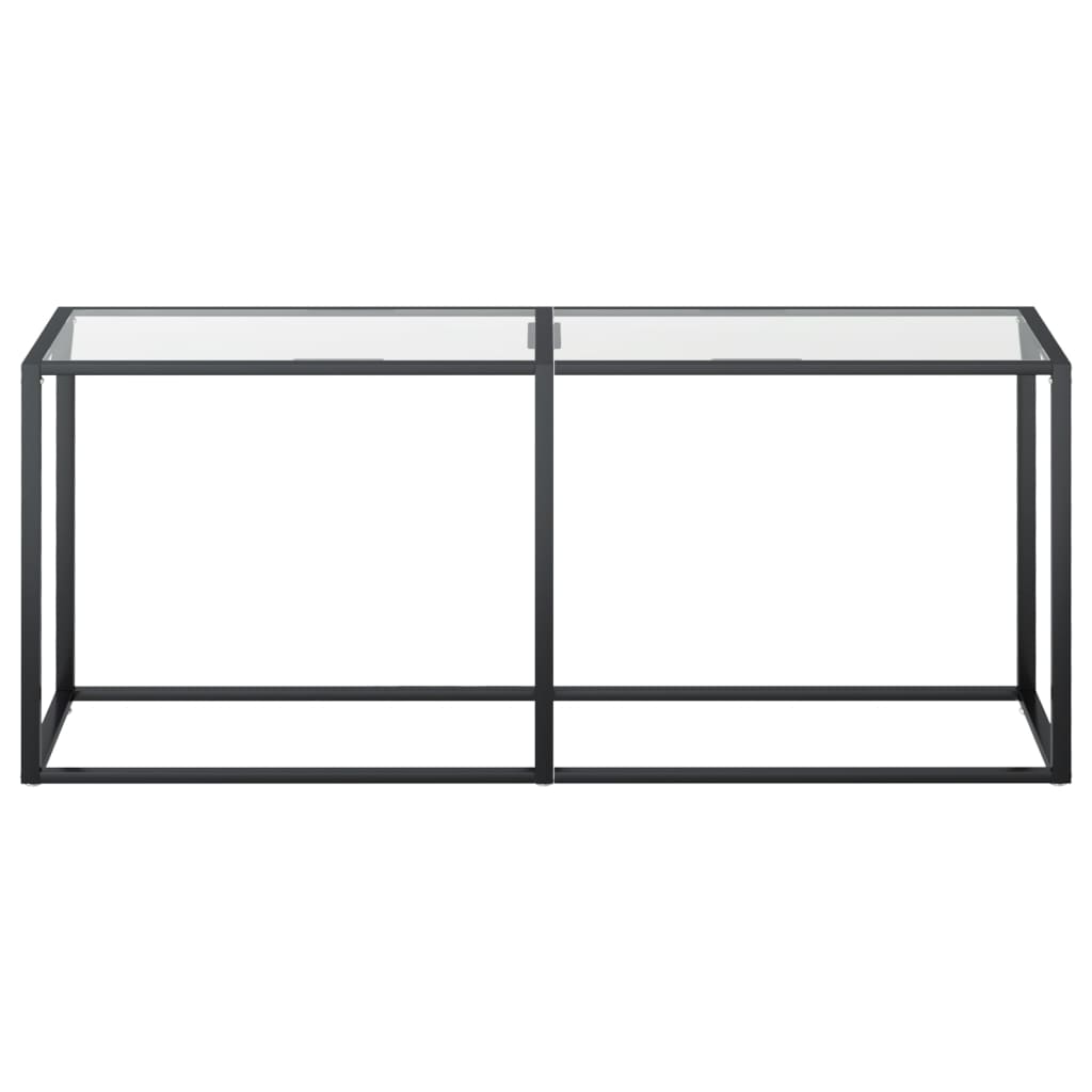 Konzolni stol prozirni 180 x 35 x 75,5 cm od kaljenog stakla