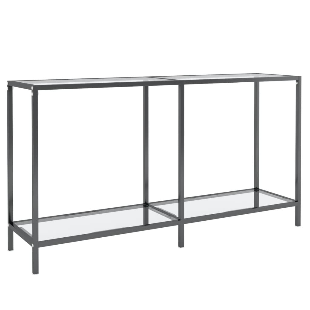 Konzolni stol prozirni 140 x 35 x 75,5 cm od kaljenog stakla