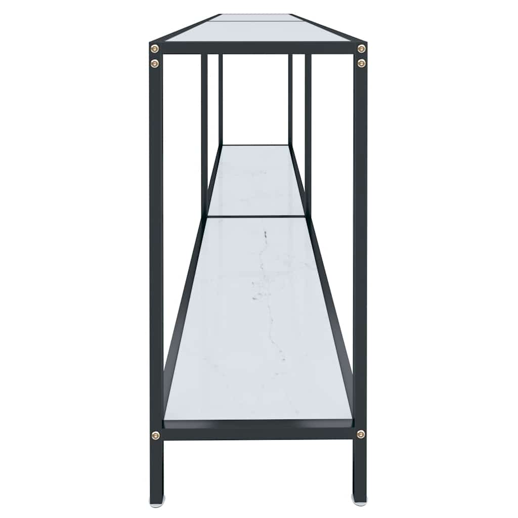 Konzolni stol bijeli 180 x 35 x 75,5 cm od kaljenog stakla