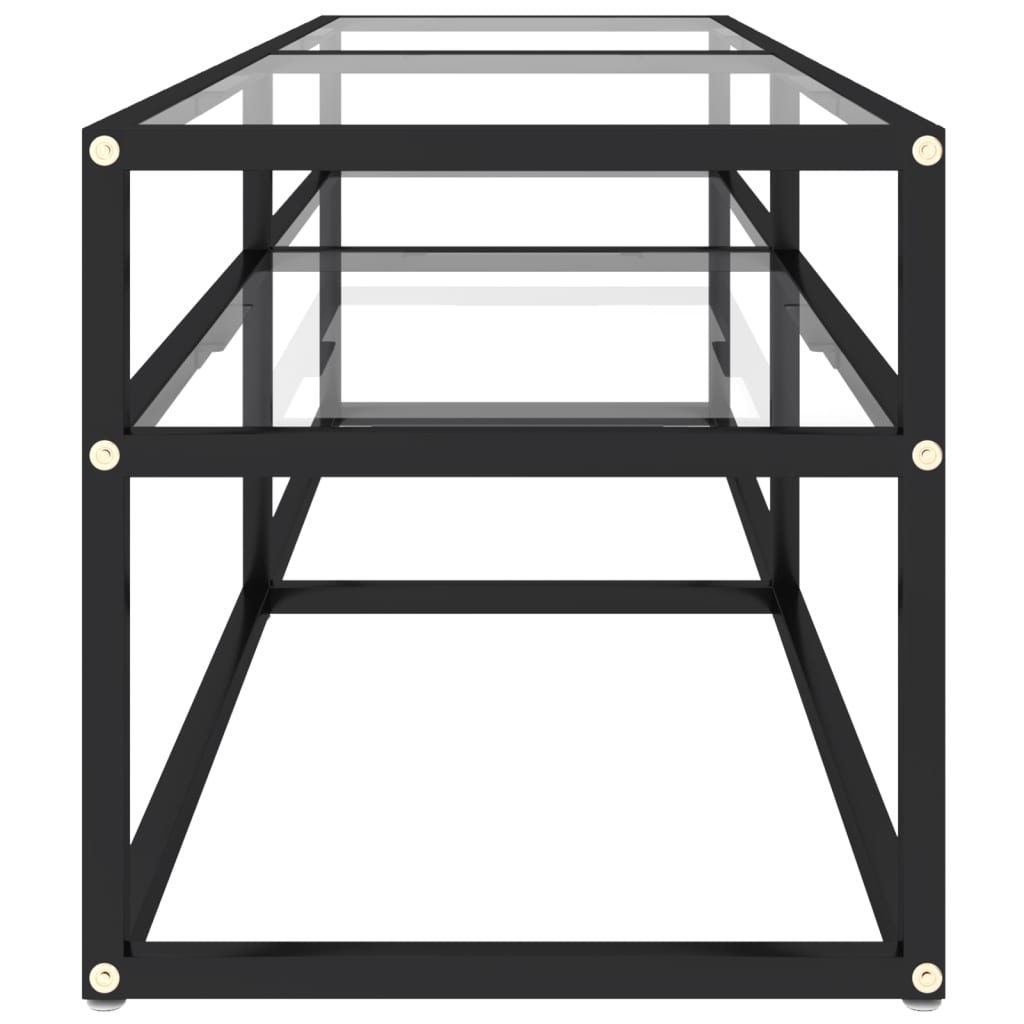 TV ormarić prozirni 140 x 40 x 40,5 cm od kaljenog stakla