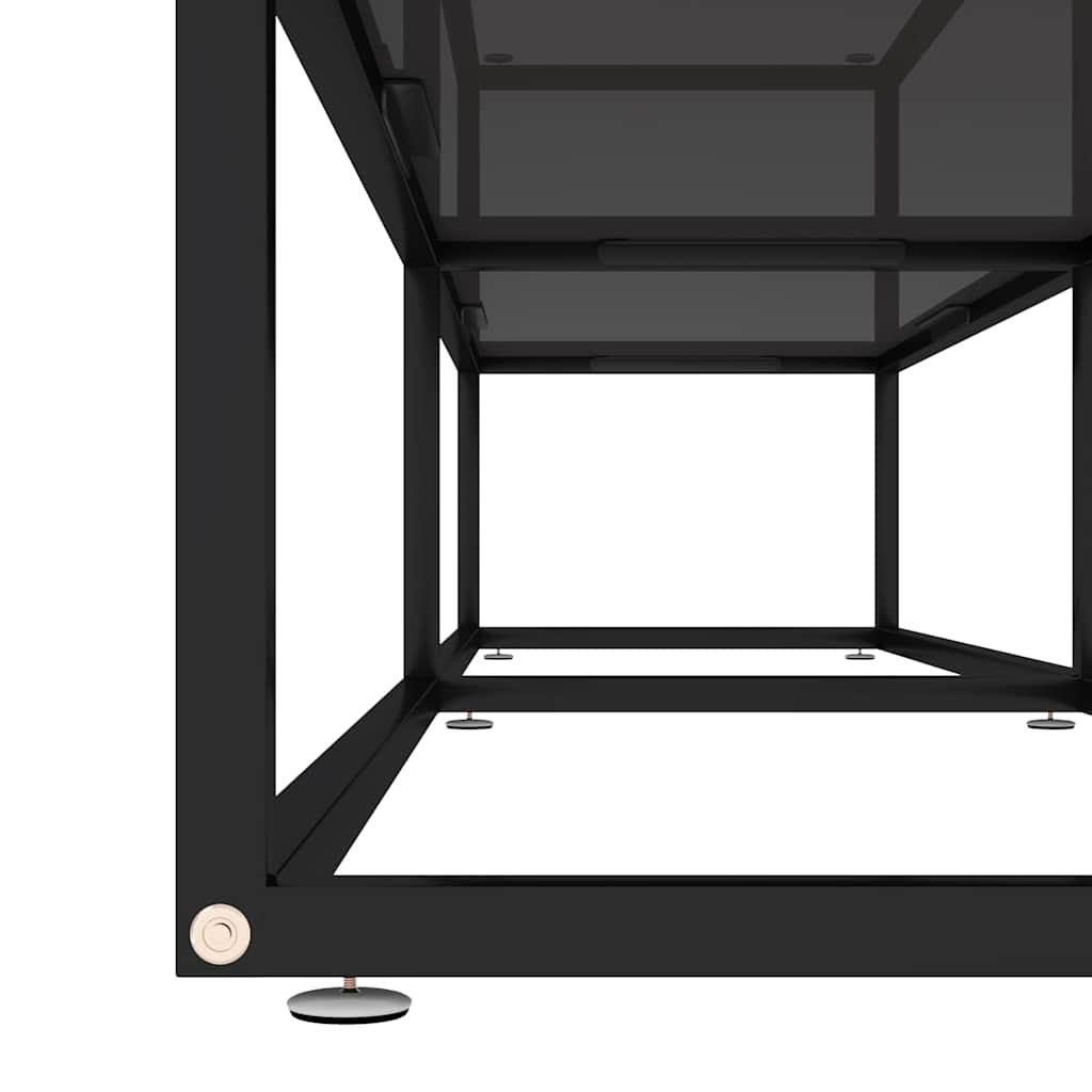 TV ormarić crni 180 x 40 x 40,5 cm od kaljenog stakla