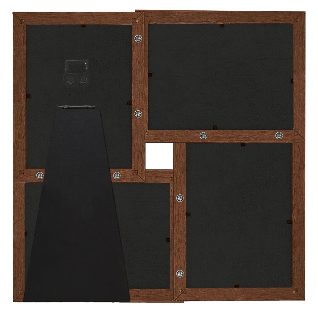 Okvir za 4 fotografije (13 x 18 cm) tamnosmeđi MDF