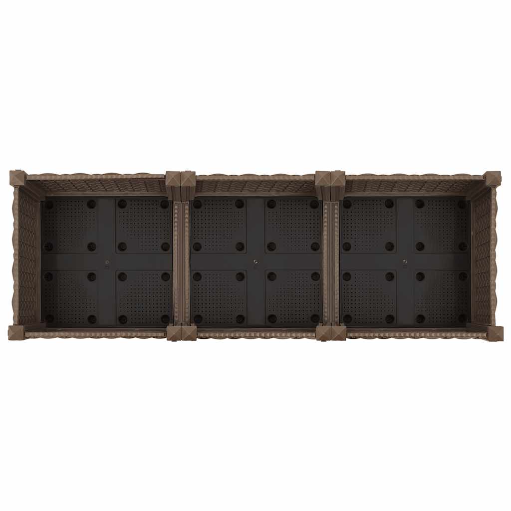 Povišena gredica 120 x 40 x 71 cm od polipropilena
