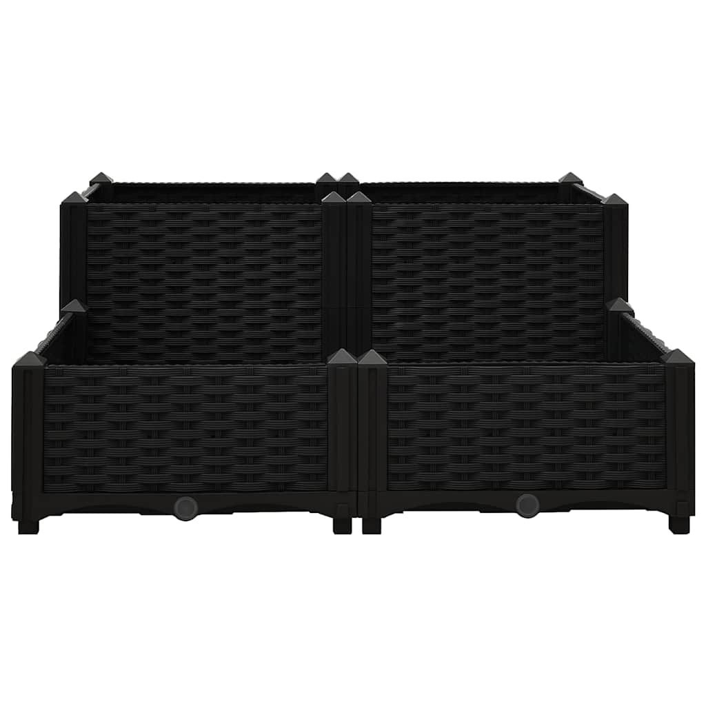 Povišena gredica 80 x 80 x 38 cm od polipropilena