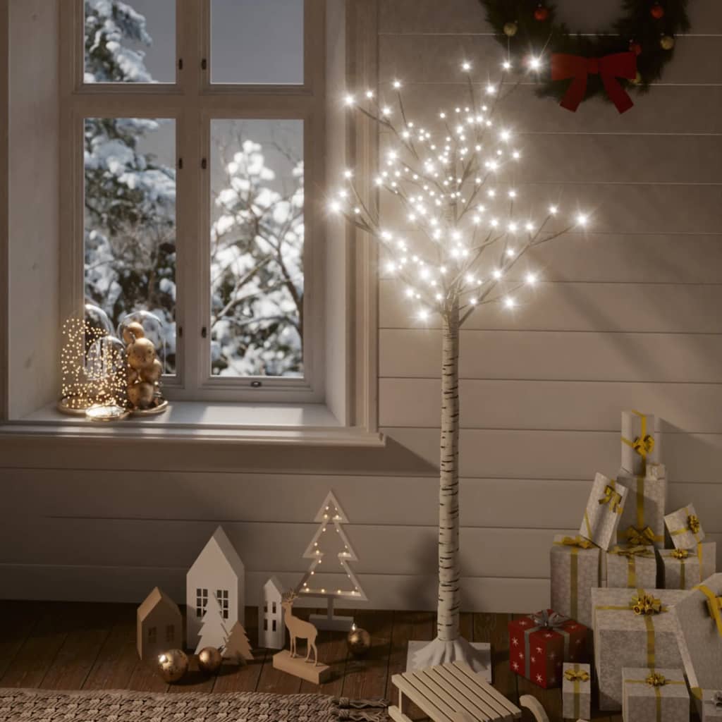 Božićno drvce 156 LED žarulja 1,5 m hladne bijele izgled vrbe